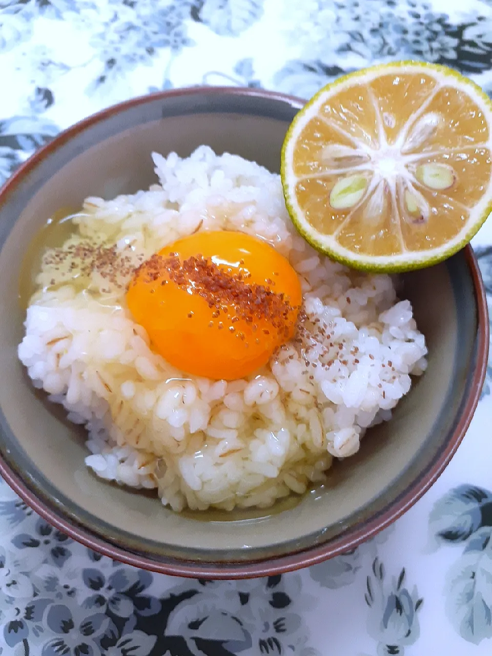 🔷塩&🍊かぼすde🐣TKG🍚ちょいたしエキストラバージン🔷|@きなこさん