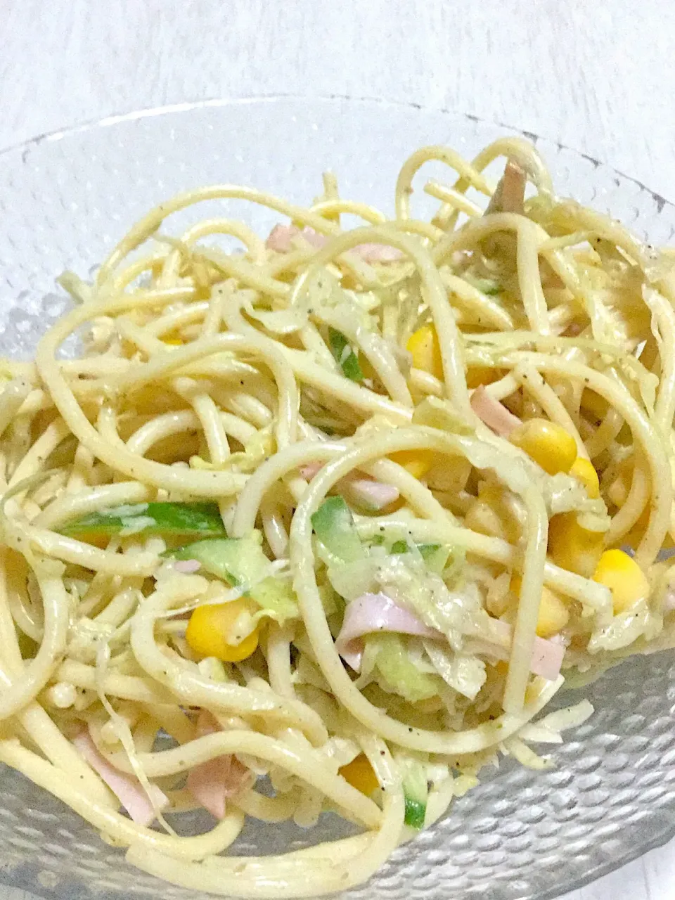 パスタの残りでパスタサラダ|Ayaさん