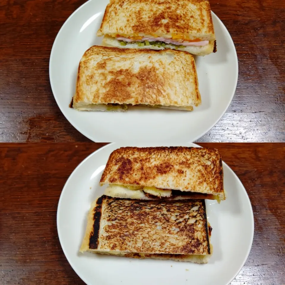 Snapdishの料理写真:朝食はホットサンド|アクちゃんさん