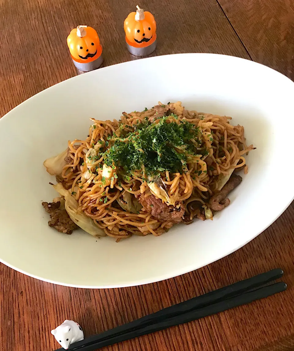 ブランチ #ソース焼きそば|小松菜さん