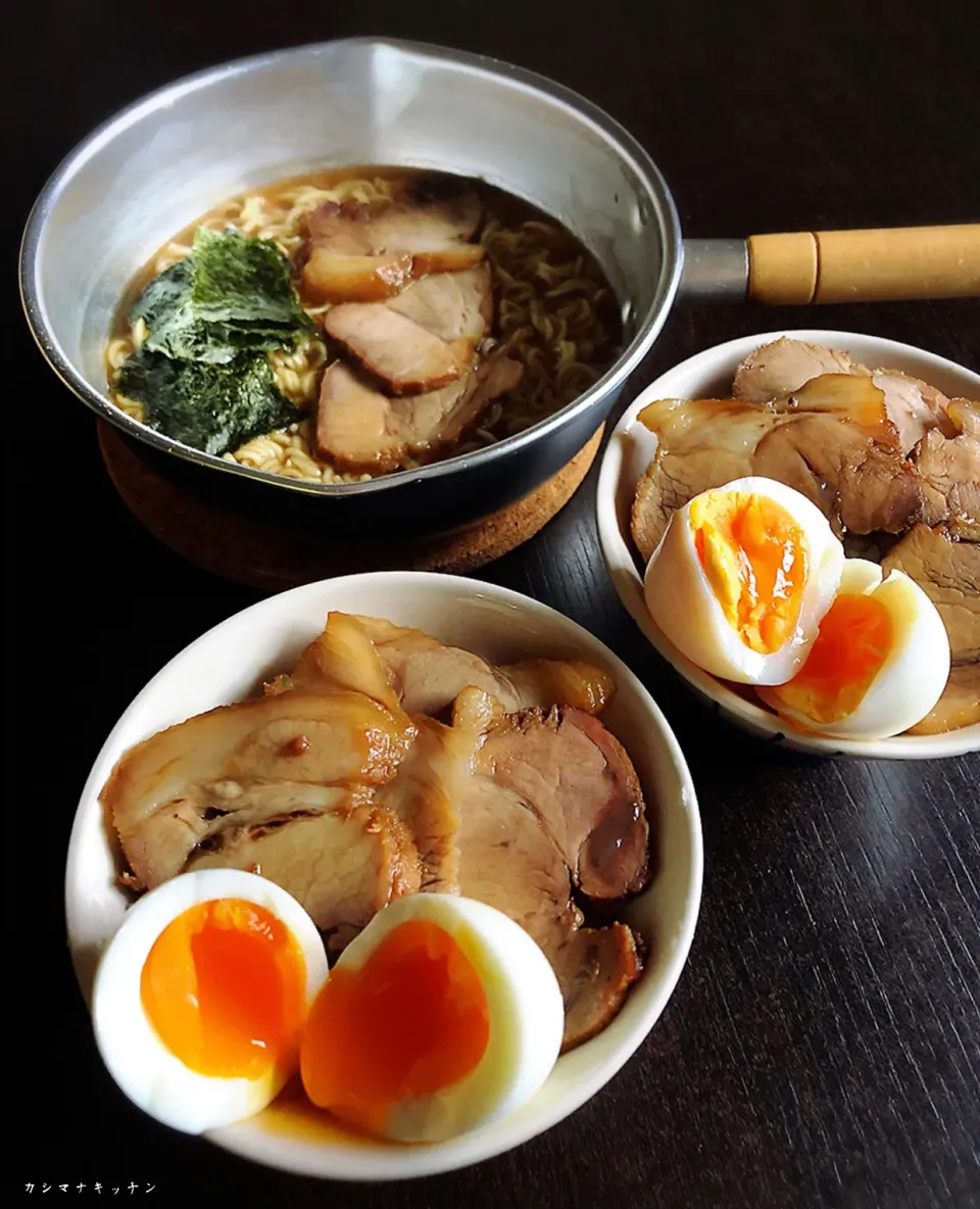 チャーシュー丼とチャーシュー麺|Kashimanakitchenさん