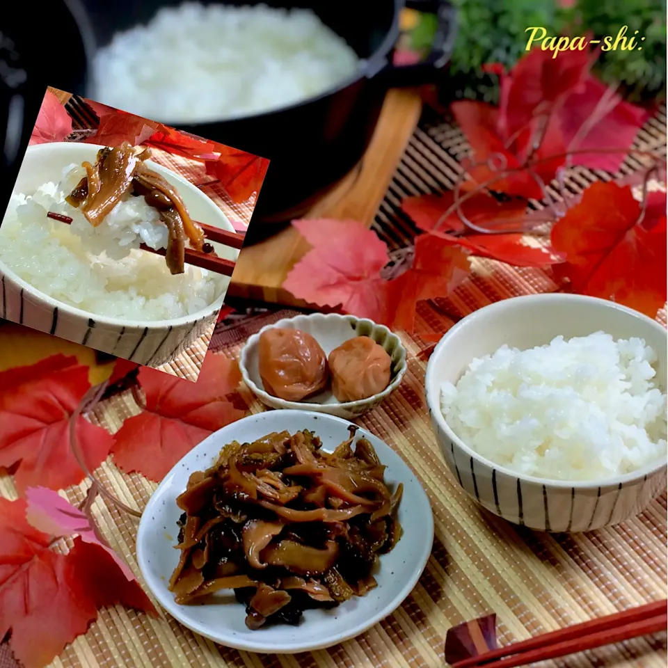 白飯のお供に！きのこの佃煮|パパ氏さん