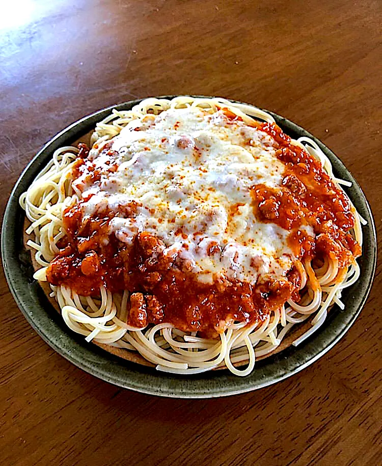 🍝チーズミートソーススパゲッティ|ガク魁‼︎男飯さん