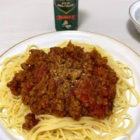 Snapdishの料理写真:ミートソーススパゲティ|なぎささん