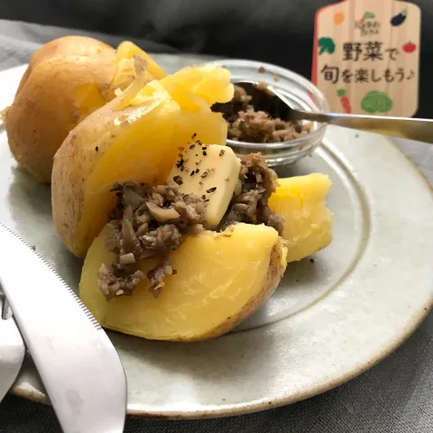 「じゃがいも」を使ってみたSnapdishの料理・レシピ写真:みずほさんの料理 デュクセル〜きのこの万能ペースト〜　じゃがいものっけ♪