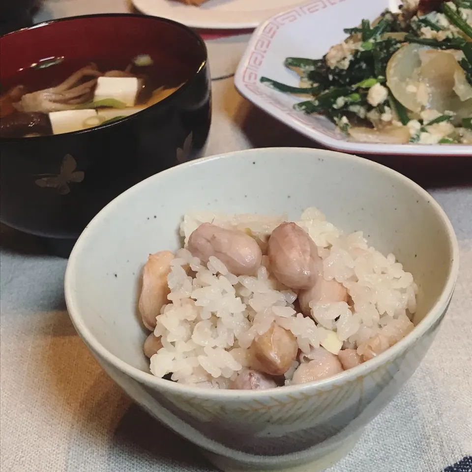 shikanoさんの料理 ガスコンで千葉産生落花生の炊き込みごはん 薄塩味|麻紀子さん