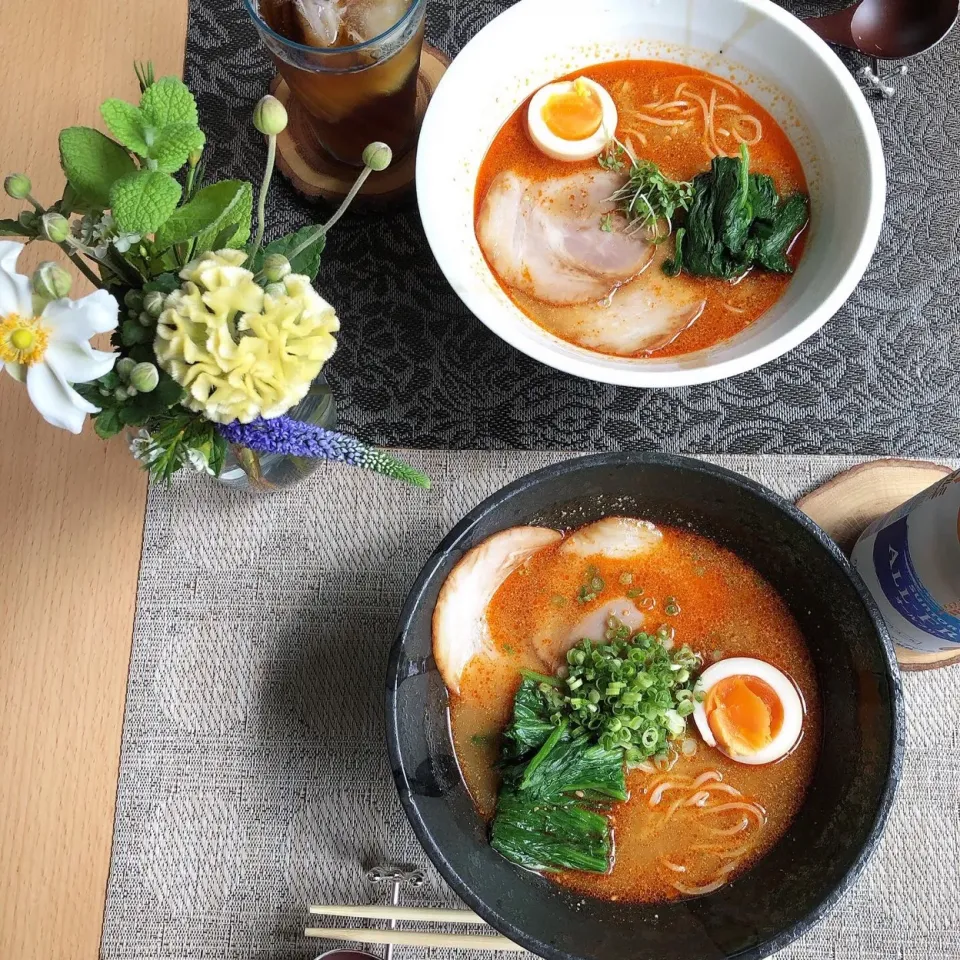 Snapdishの料理写真:9/22❤︎休日担々麺ランチ🍜|Makinsさん