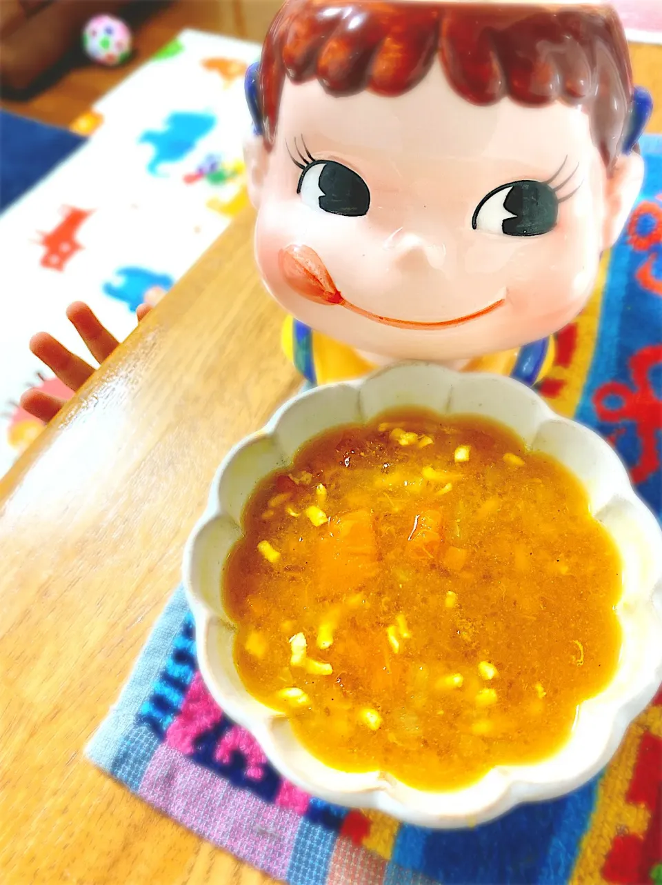 Snapdishの料理写真:閲覧注意♡かぼちゃのトロトロ甘酒そぼろ餡煮込み。|ぽき。さん