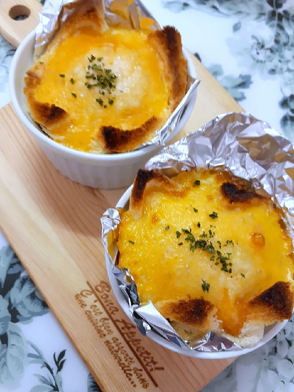 Snapdishの料理写真:🔷🥔ポテサラde食パン🍞キッシュ🔷|@きなこさん