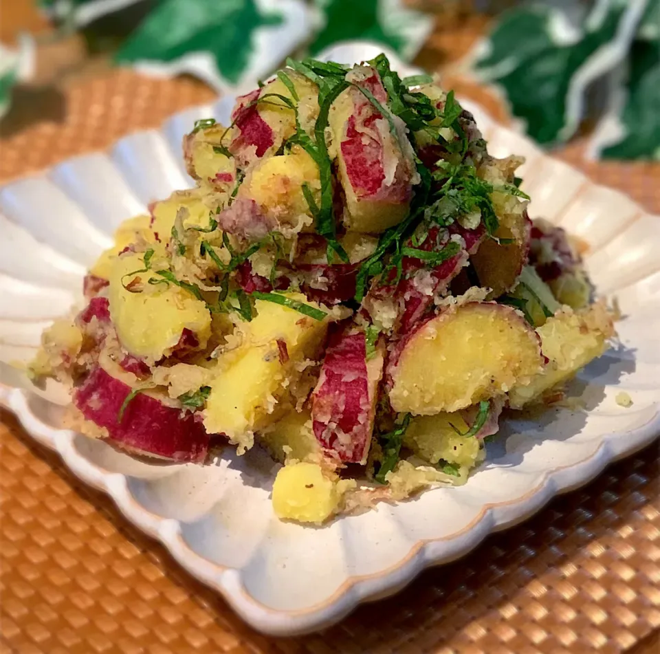 激リピ⸜❤︎⸝‍真希ちゃんの料理 さつまいものさっぱり和風サラダ|あゆさん