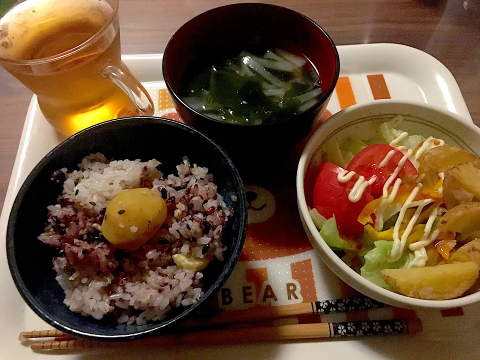 大根とワカメの中華スープご飯|にゃふてんさん