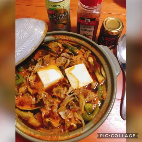 「〆まで美味しいキムチ鍋つゆ」を使ってみたSnapdishの料理・レシピ写真:ちょっとほっこりキムチ鍋🍲