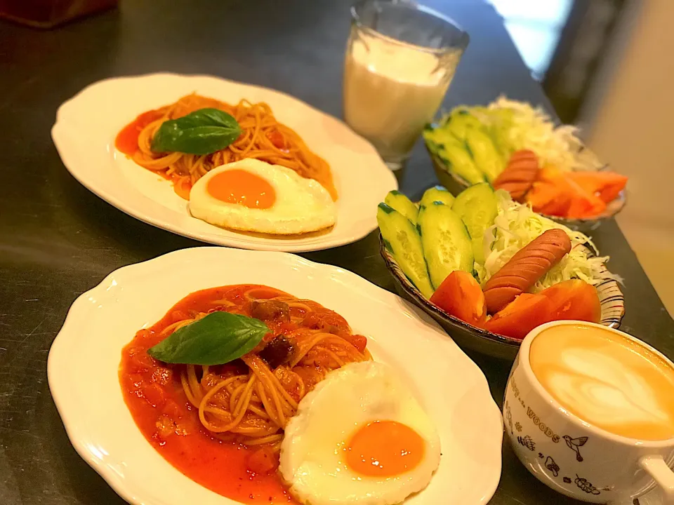 野菜たっぷりパスタ🍝のモーニング|Tammyさん