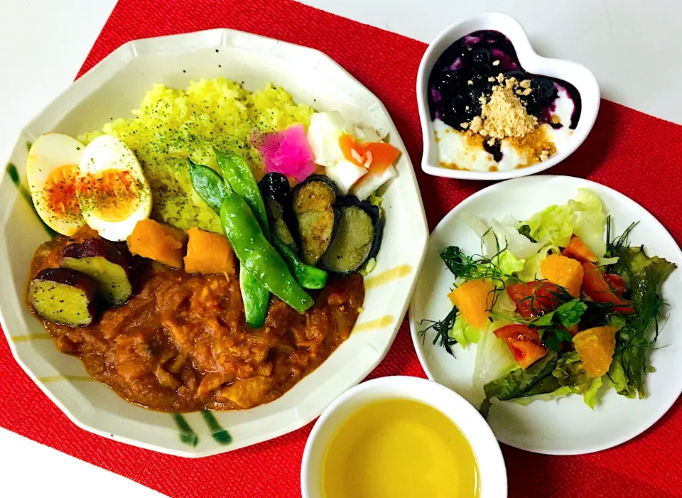 スパイスカレー生活52日目💪😃しめじ茸カレー🍛元気な朝ごはん食べました笑笑💪❤️😋|HAMI69さん