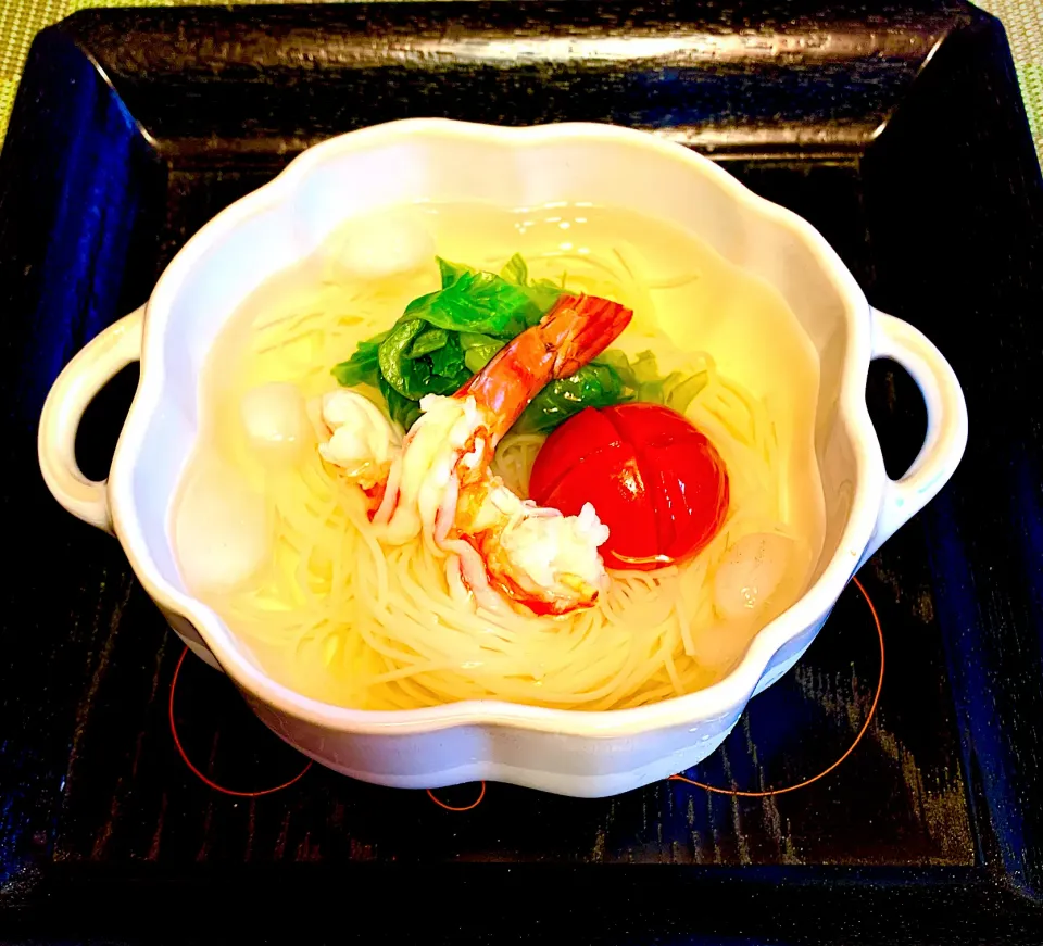 夏の終わりにぶっかけ素麺|milanmilanさん