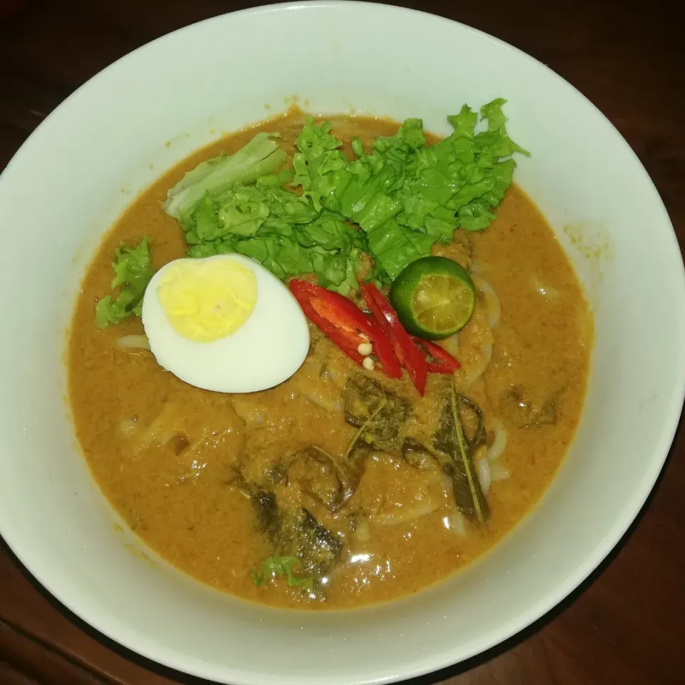 Malaysian Asam Laksa Noodle.|Arinron Ahirafさん