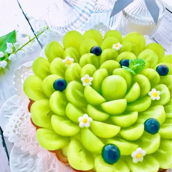 Snapdishの料理写真:シャインマスカットのタルト💚