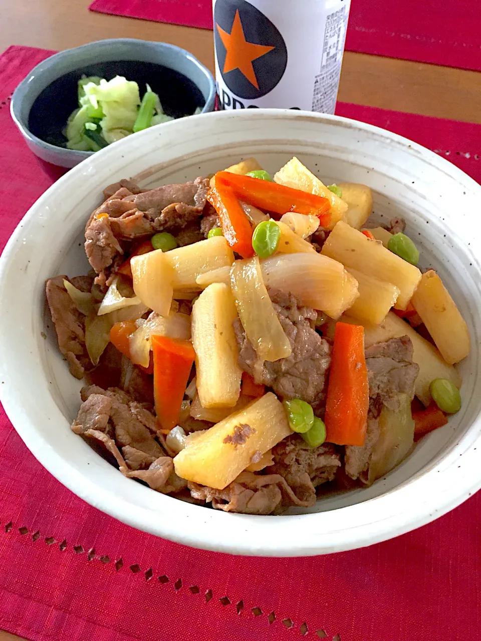 みったんさんの料理 牛肉と長芋の肉じゃが風|おかちさん