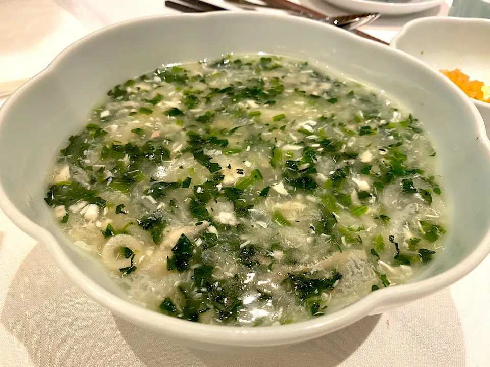 Mashed fish thick soup, vegetables, bamboo pith|skyblueさん