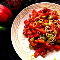 Snapdishの料理写真:baby corn manchurian|Mounicaさん