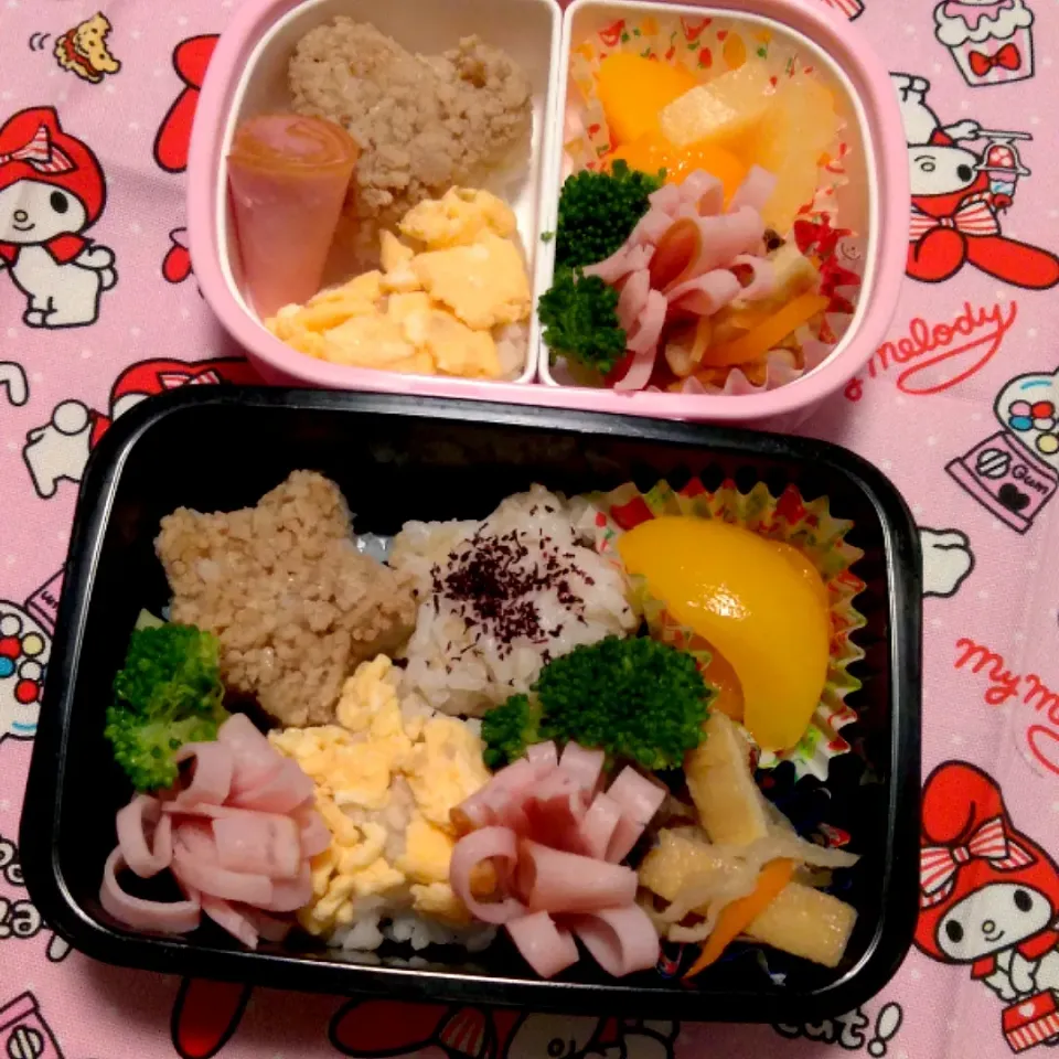 Snapdishの料理写真:兄妹弁当20.9.24|macco7さん