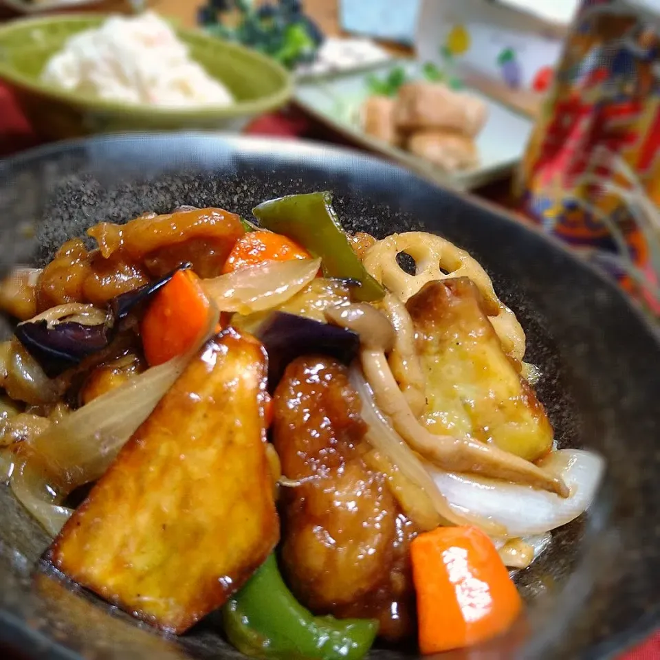 鶏と野菜たっぷり〜黒酢あんかけ🔰|とまと🍅さん