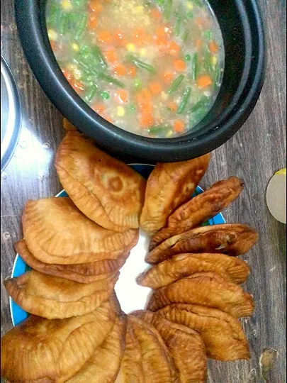 empanada with corn soup|dhaisy_27さん