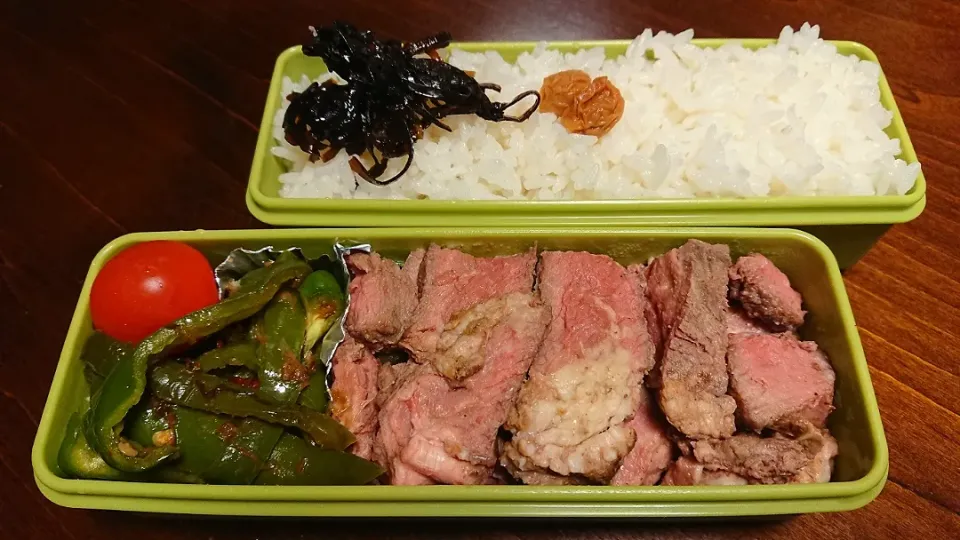 牛ステーキ弁当|りょーさん