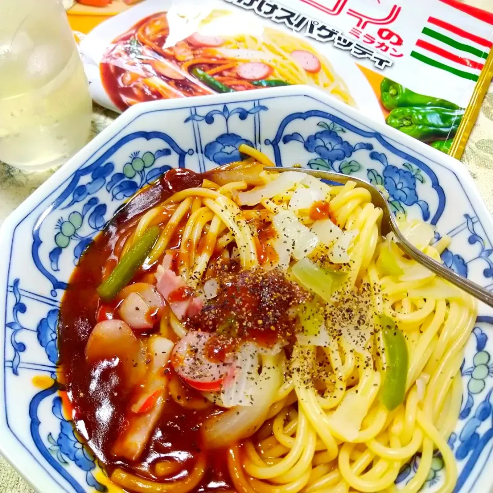 冷凍パスタ🍝名古屋の味🍝ヨコイのあんかけスパゲッティ　ミラカン|うたかた。さん