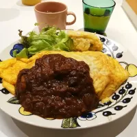 Snapdishの料理写真:オムハヤシ|ともさん