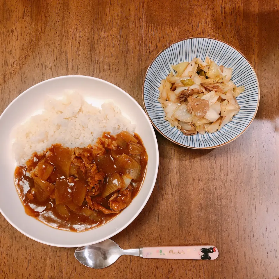 買い物してないから具が少ないカレー|薫子さん