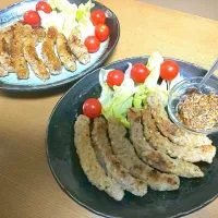 Snapdishの料理写真:つぶソバソーセージ|ゆかぽにさん