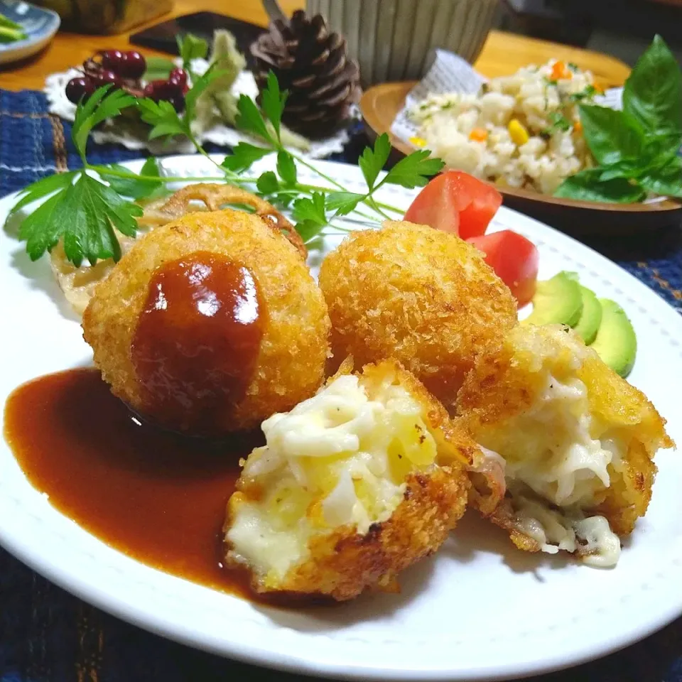 とんちんさんの料理 カニカマで栗原はるみさんのハーフコロッケ|とまと🍅さん