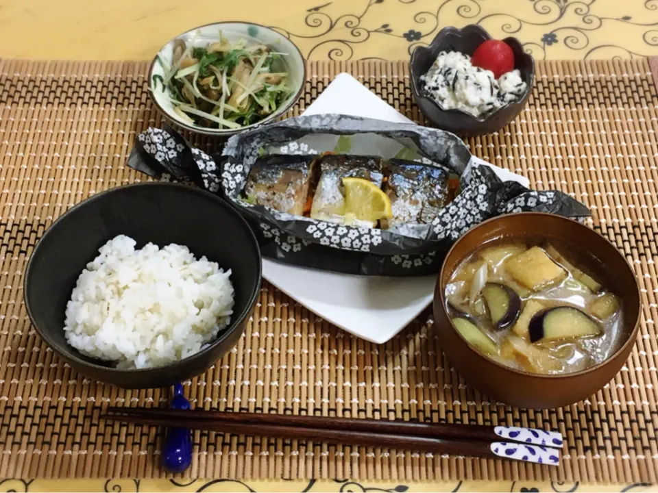 鯖の水煮缶で包み焼き～夕飯|チムニーさん