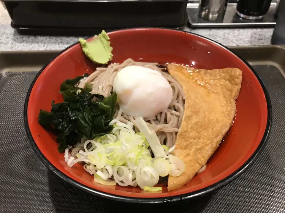 朝そば　きつね　冷やし|マハロ菊池さん