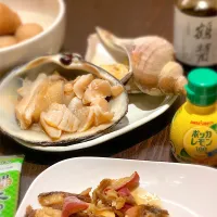 Snapdishの料理写真:ほっき貝とつぶ貝|くぅ♪さん