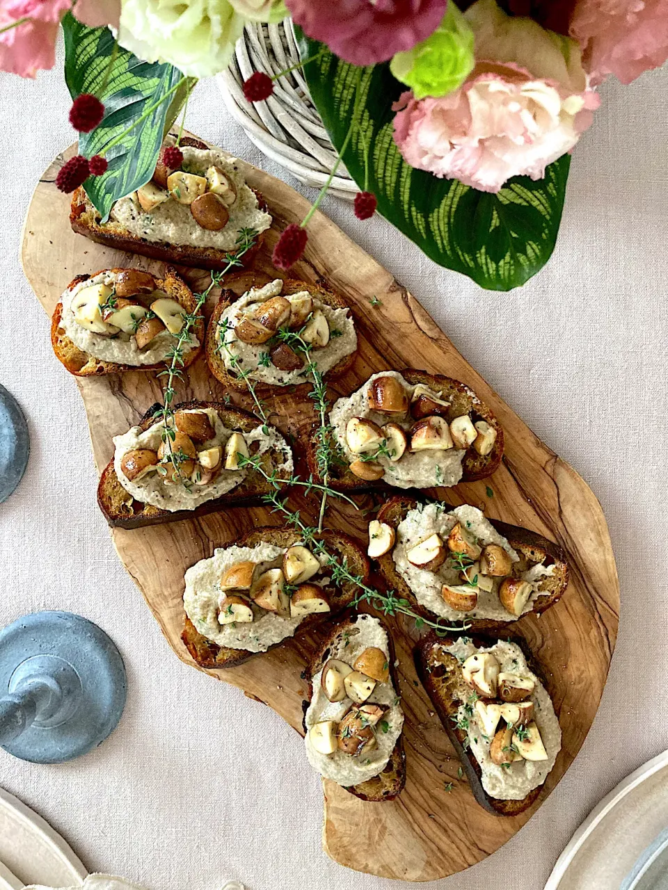 Bruschette con crema di funghi🍄🇮🇹|aястасияさん