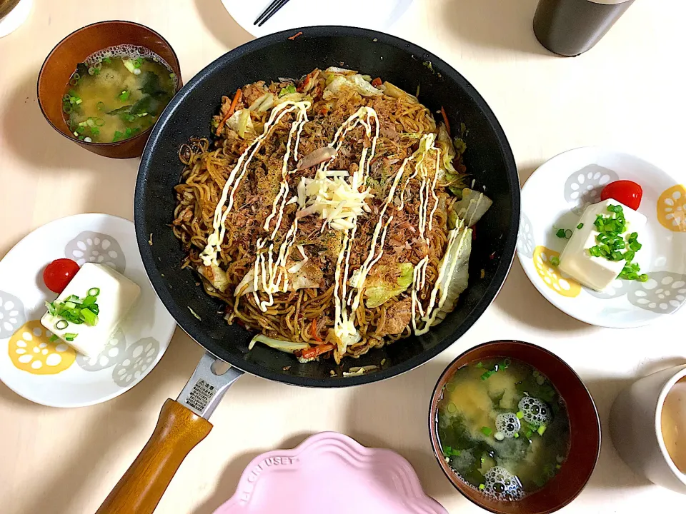 焼きそば（新生姜の酢漬をのせました。）|pepiさん