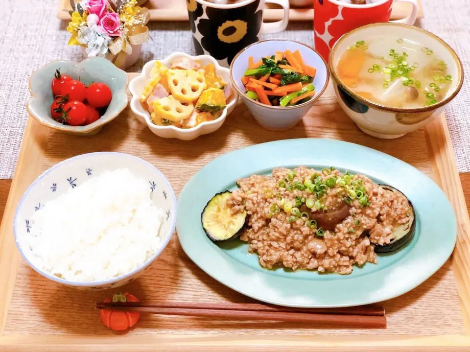 Snapdishの料理写真:なすのひき肉あんかけ❤️|ayuさん