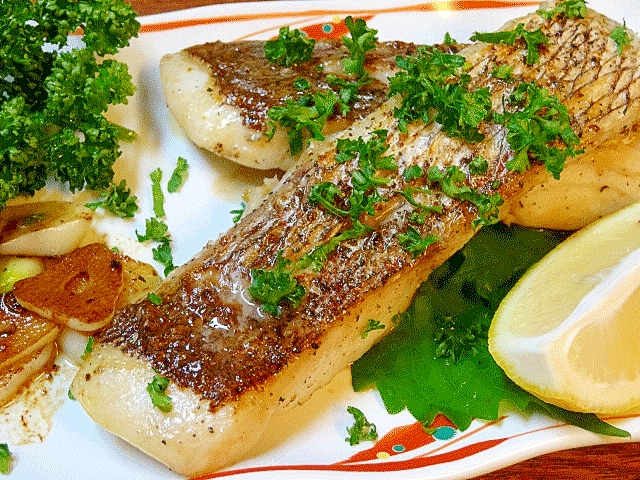 Startrekさんのちょっと和風 鯛のバター醤油ソテー 楽天レシピ 楽天レシピ Snapdish スナップディッシュ Id Qifija