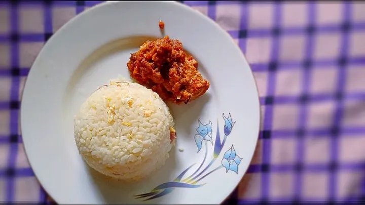 fried rice and chicken fry 😋|toaamoniさん