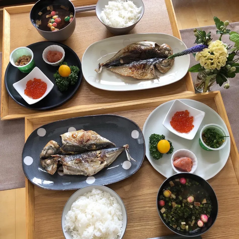 9/27❤︎休日朝ごはん❤︎今日は鯵干物和食膳
おはようございます…🌿|Makinsさん