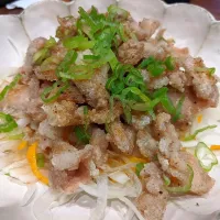 Snapdishの料理写真:鶏皮ポン酢|しぽぽさん