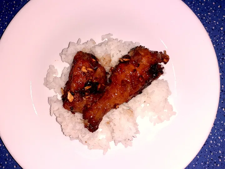 garlic  chicken  with  Filipino  rice|Charie Ortizさん