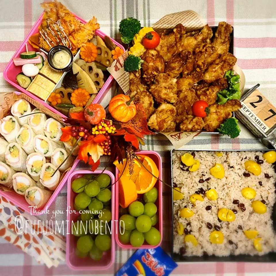 Snapdishの料理写真:運動会弁当|fufu_minnさん