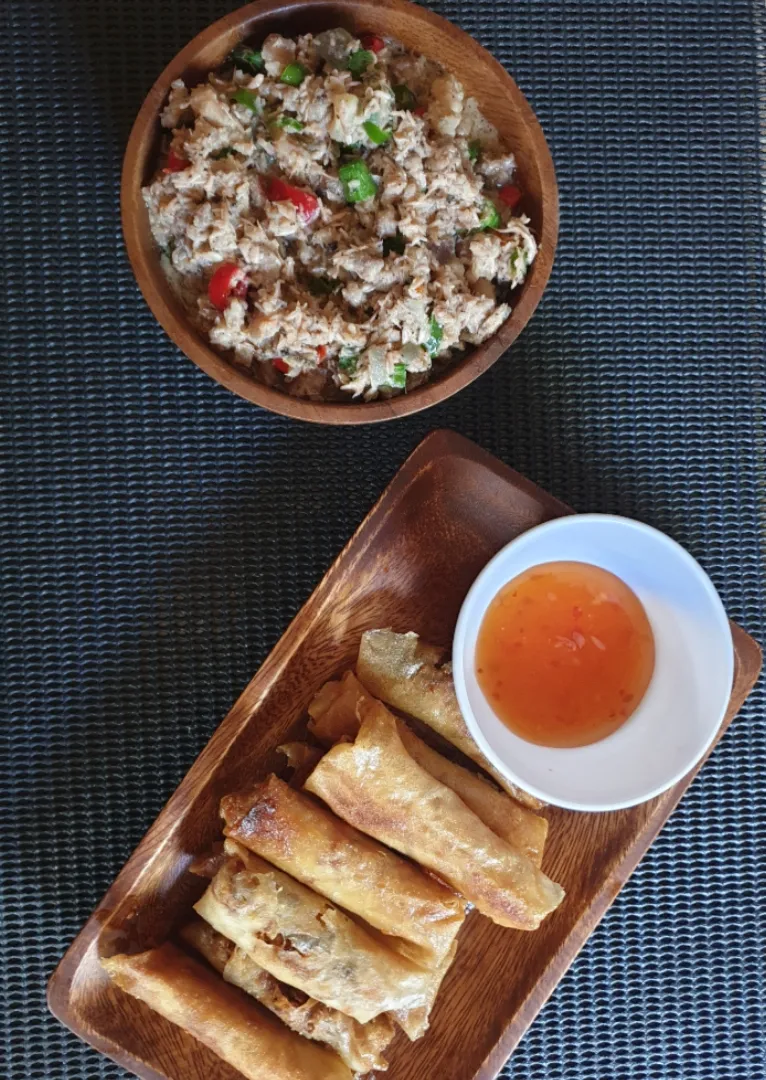 Gising-gising and Sprouted Monggo Spring Roll|Mikaela's Kitchenさん