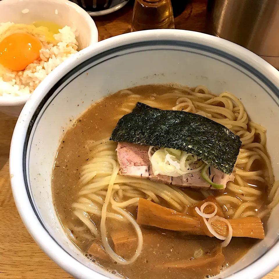 ラーメンセット@こうかいぼう(門前仲町)|塩豚骨さん