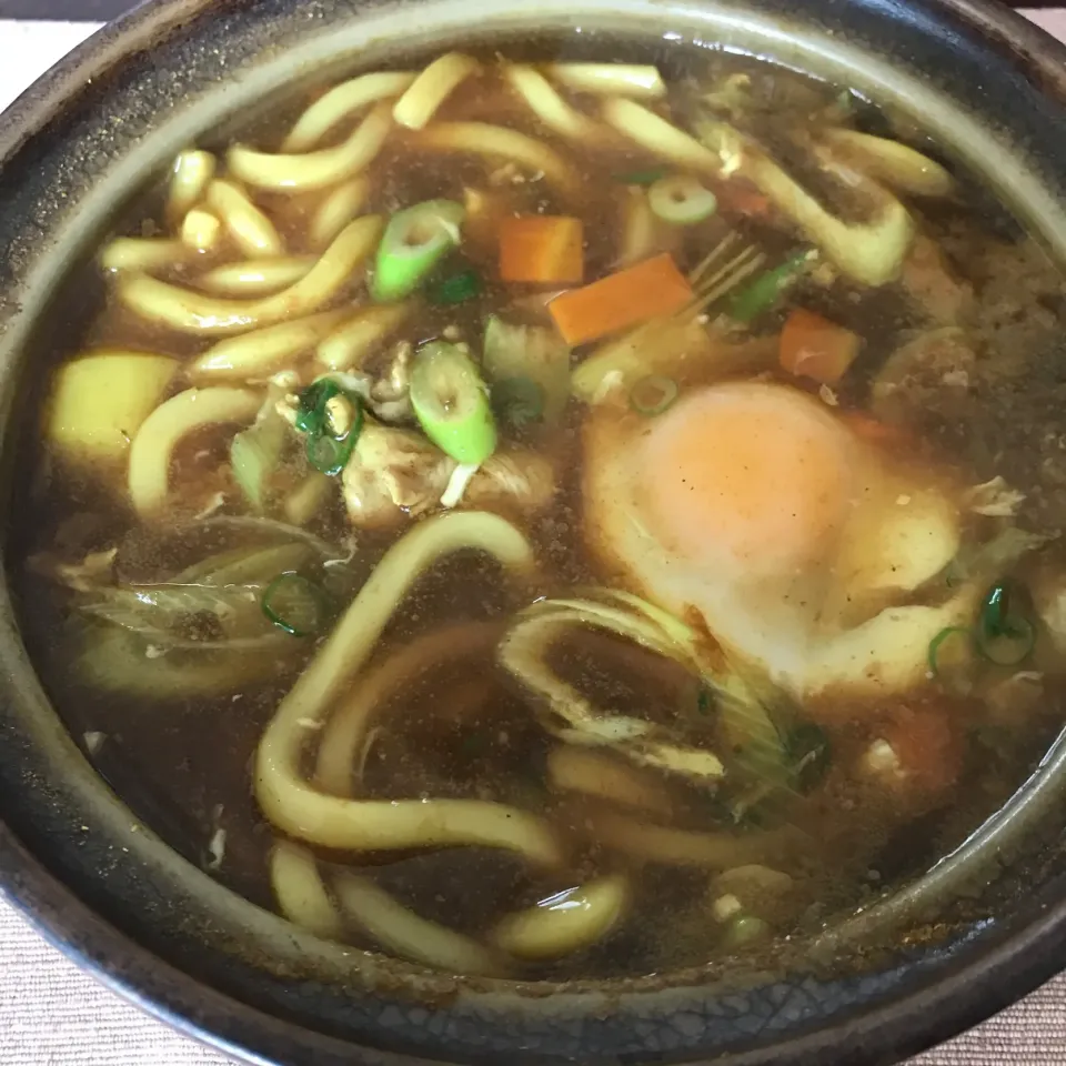 Snapdishの料理写真:鍋焼きカレーうどん|純さん