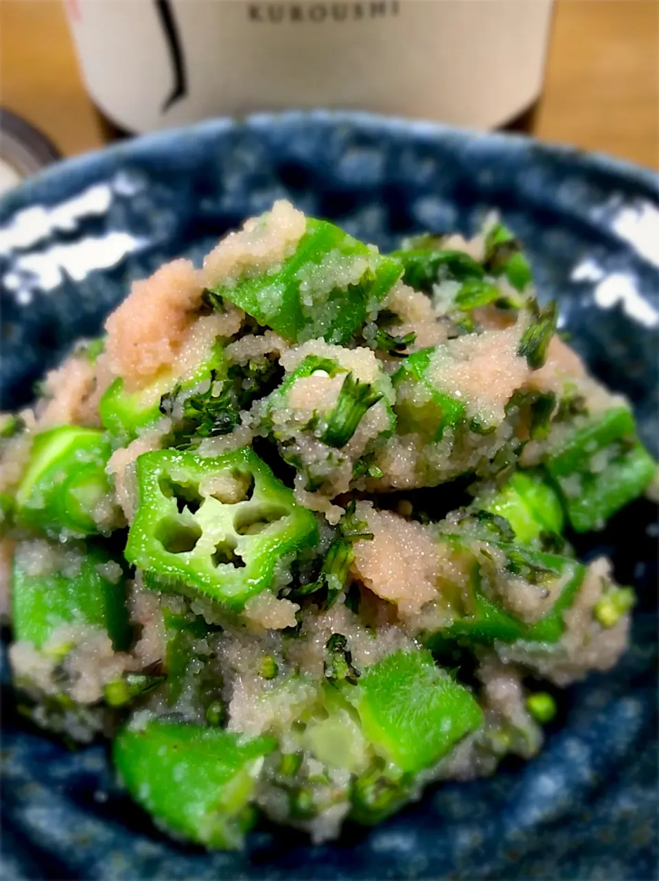 オクラとたらこの紫蘇の実和え|deekay71さん