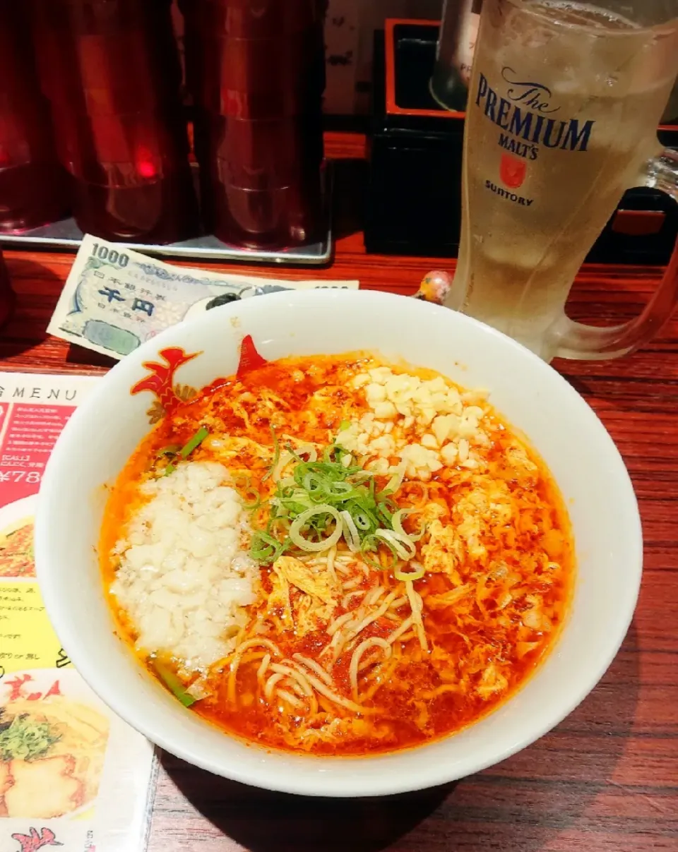 旨辛にんにくラーメン♡﻿
#鯱輪#住吉#宮崎辛麺|GGGさん